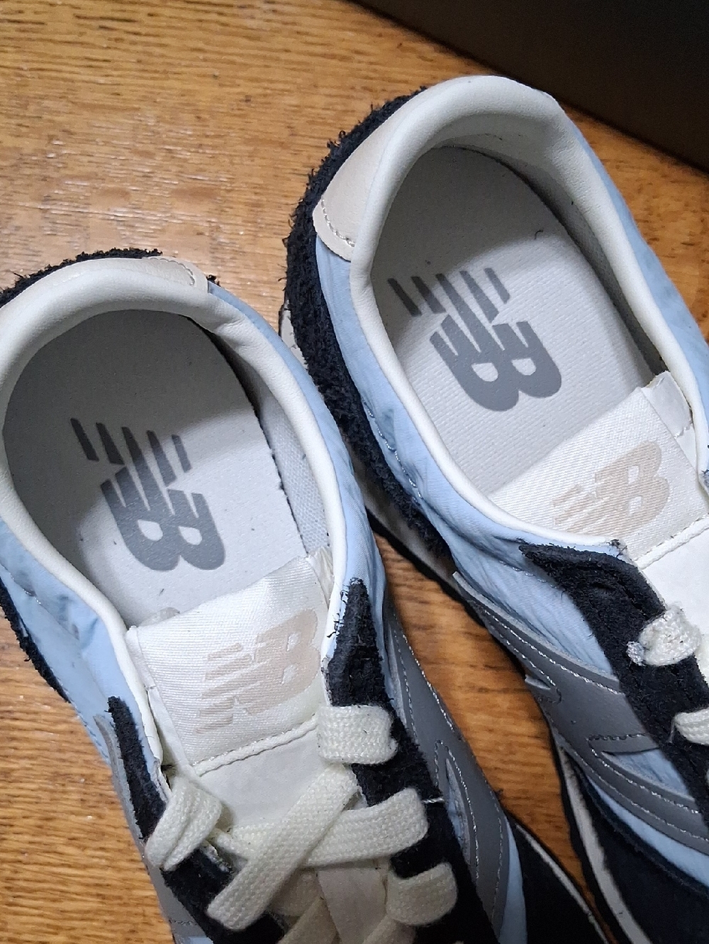 NEW BALANCE US Women 6 SPRUCE UNISEX 4.5 Ice Blue  Sneakers Black Grey NEW 471 - Picture 5 of 8